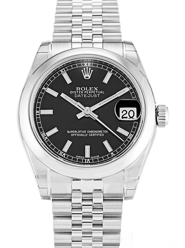 Replica Rolex Lady-Datejust Black Dial 178240-3 31 mm