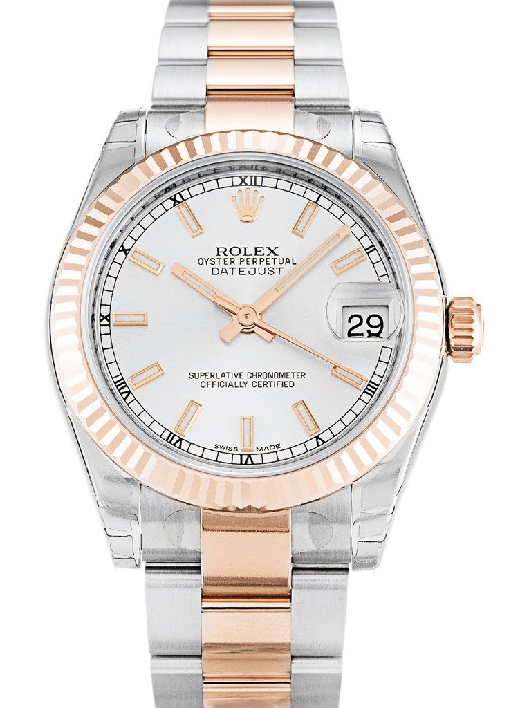 Replica Rolex Datejust Mid-Size Silver Dial 178271 31 mm