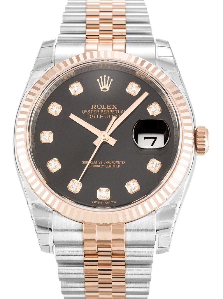Replica Rolex Datejust Black Dial 116231-3 36 mm