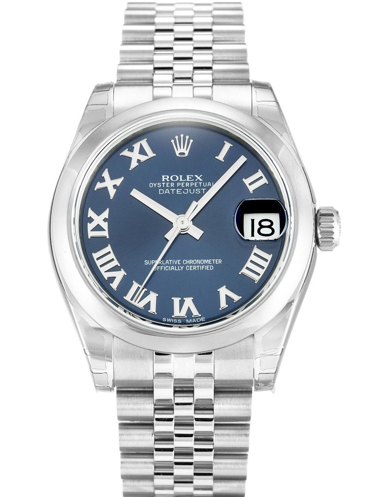 Replica Rolex Lady-Datejust Blue Dial 178240 Jubilee 30 mm