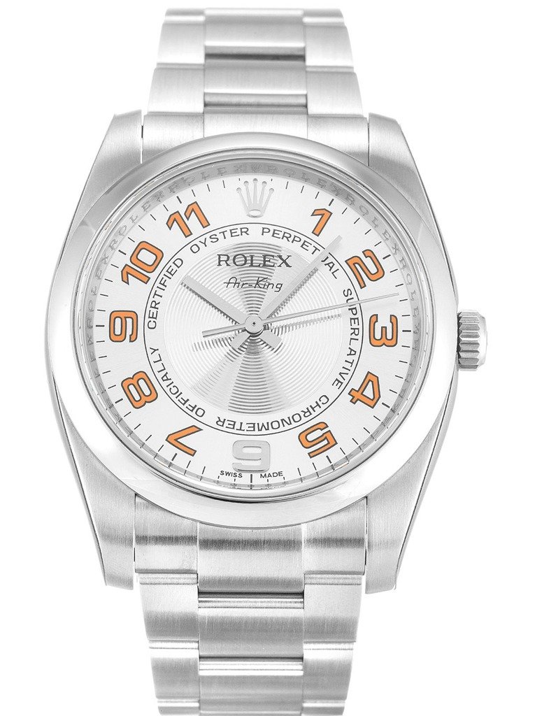 Replica Rolex Air-King Silver Dial 114200