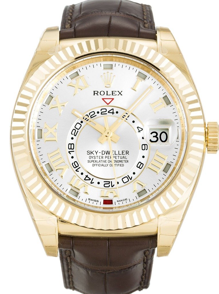 Replica Rolex Sky-Dweller Silver Dial 326138