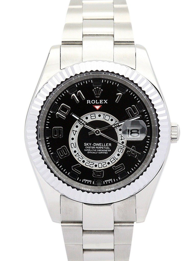 Replica Rolex Sky-Dweller Black Dial 326938