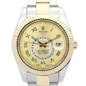 Replica Rolex Sky-Dweller Gold Dial 326938-2