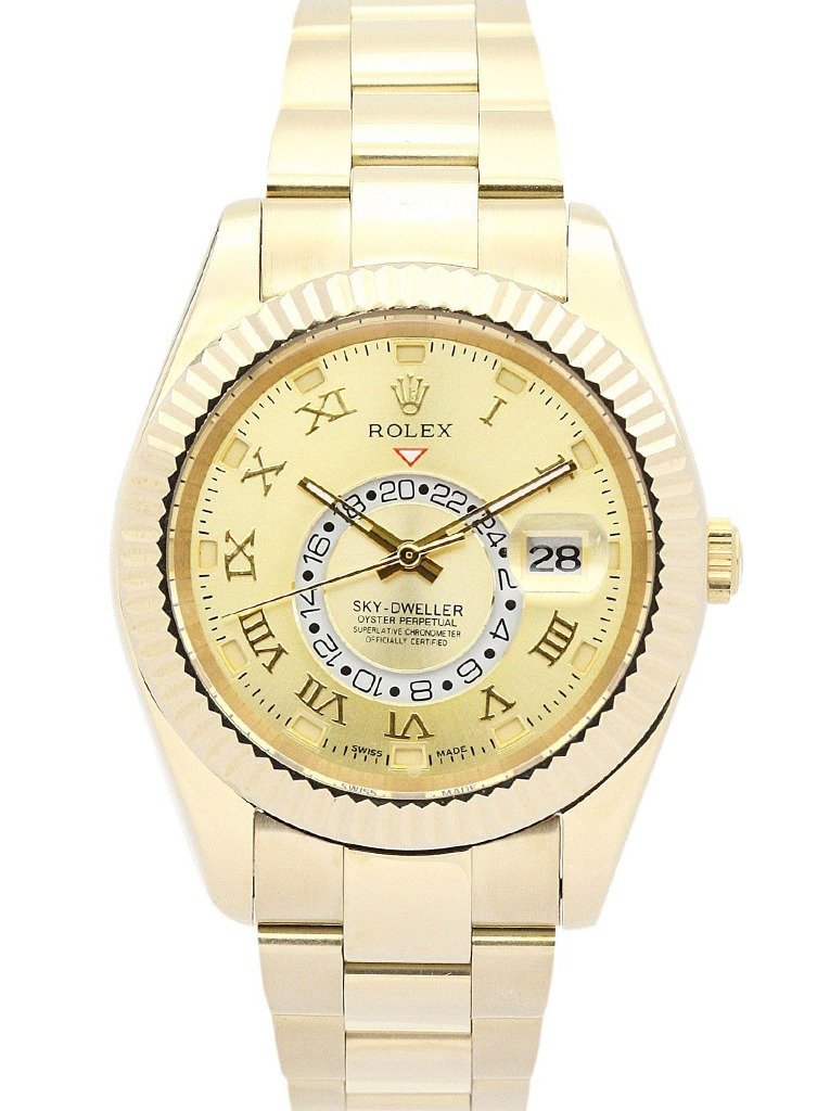Replica Rolex Sky-Dweller Champagne Dial 326938