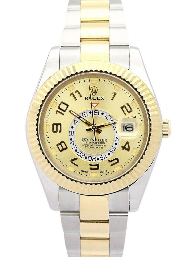 Replica Rolex Sky-Dweller Gold Dial 326938