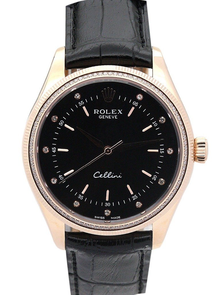 Replica Rolex Cellini Black Dial 5310-2