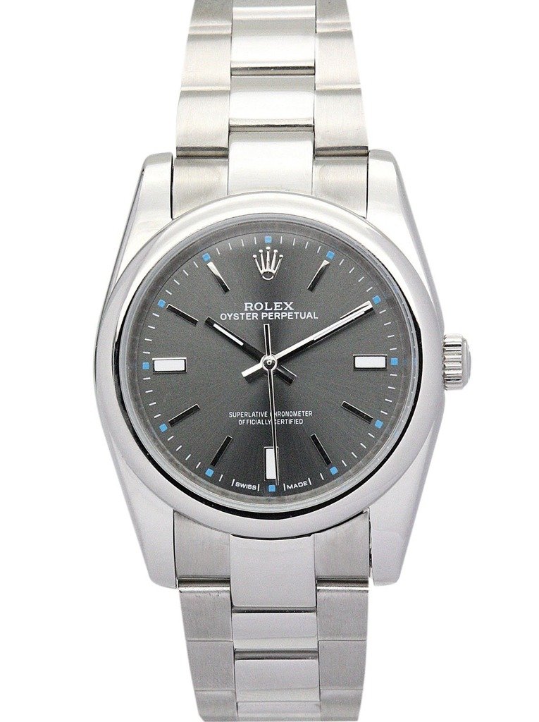 Replica Rolex Oyster Perpetual Lady Black Dial 177200-2 31 mm