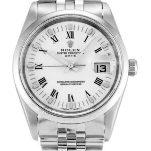 Replica Rolex Oyster Perpetual Date White Dial 15200 34 mm