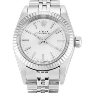 Replica Rolex Oyster Perpetual Lady Silver Dial 76094 26 mm