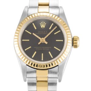 Replica Rolex Oyster Perpetual Lady Black Dial 67193 24 mm
