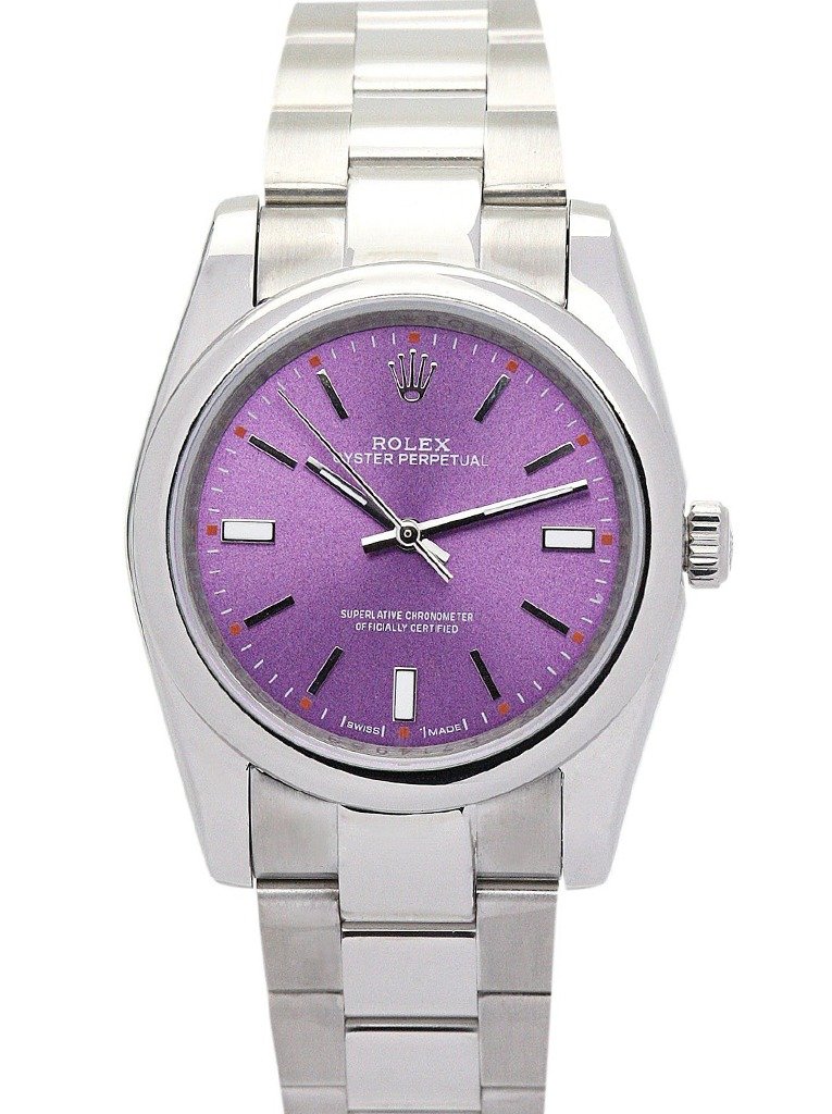 Replica Rolex Oyster Perpetual Lady Purple Dial 177200 31 mm