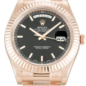 Replica Rolex Day-Date II Black Dial 218235-2 40 mm