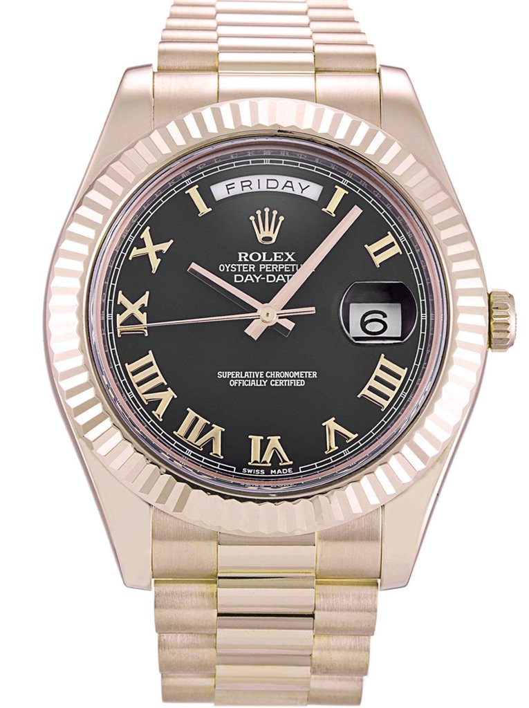 Replica Rolex Day-Date II Black Dial 218235 40 mm