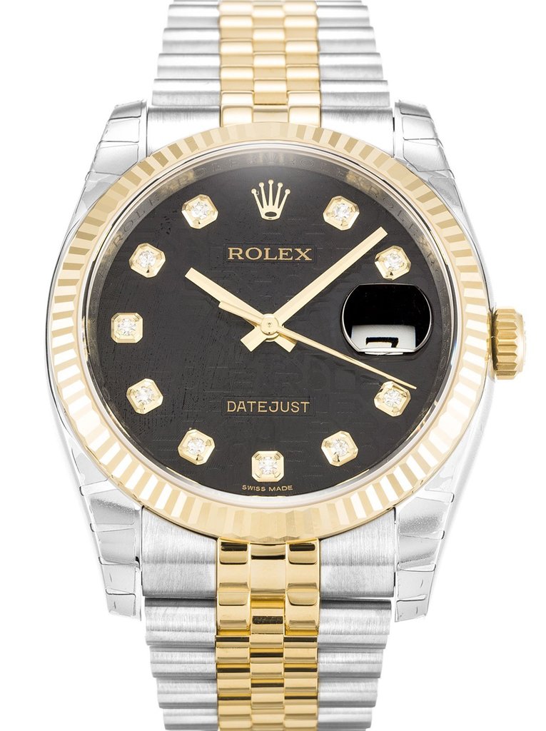 Replica Rolex Datejust Black Jubilee Dial 116233 36 mm