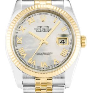 Replica Rolex Datejust Mother of Pearl – White Dial 116233 36 mm