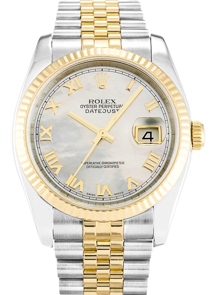 Replica Rolex Datejust Mother of Pearl – White Dial 116233 36 mm