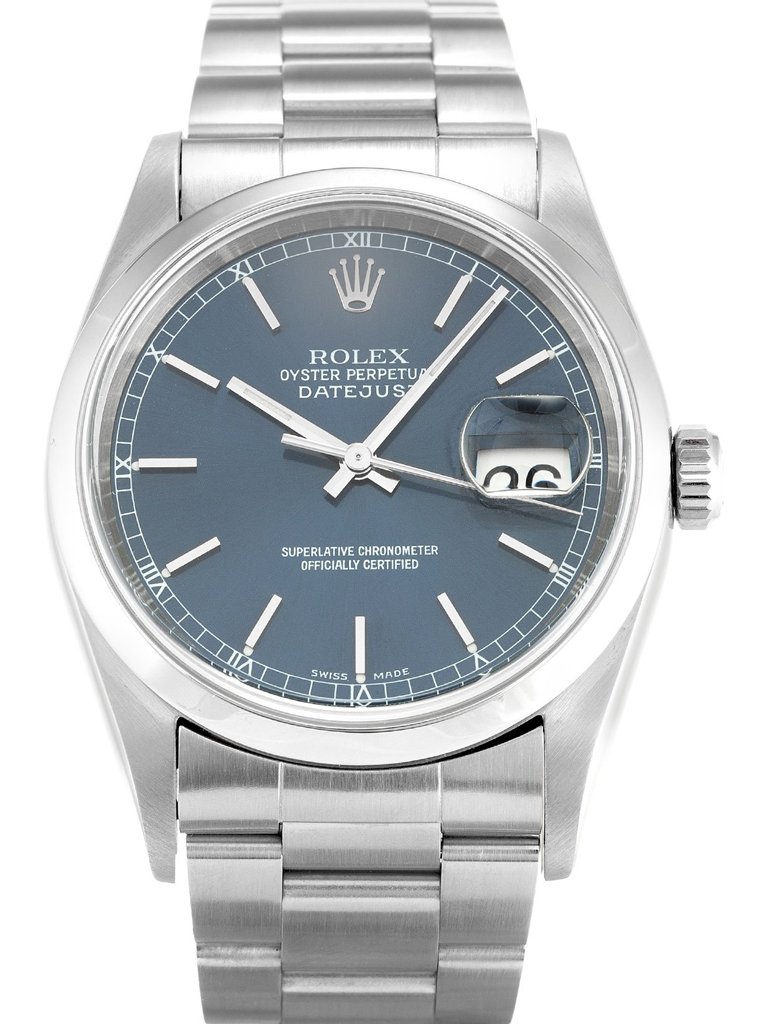 Replica Rolex Datejust Blue Dial 16200 36 mm