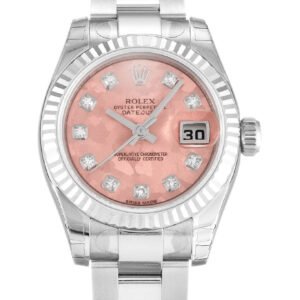 Replica Rolex Lady-Datejust Gold Dust – Pink Dial 179174 26 mm
