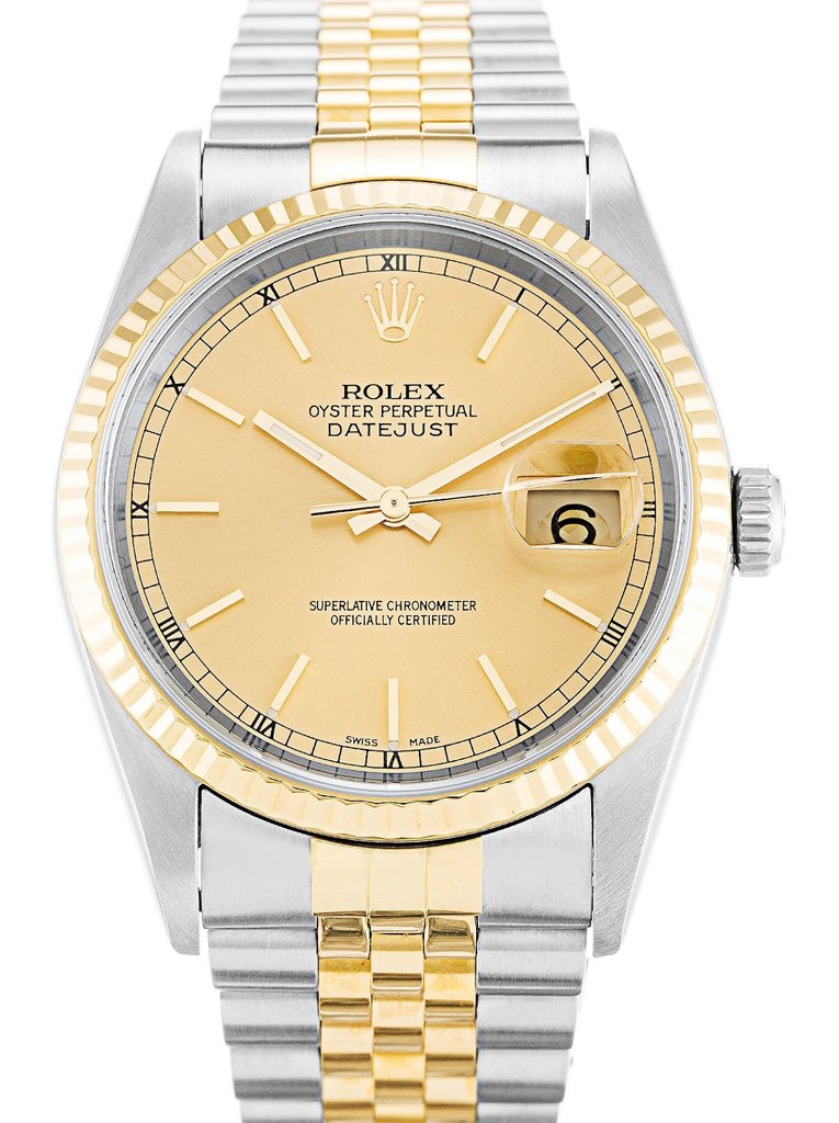 Replica Rolex Datejust Champagne Dial 16233 36 mm