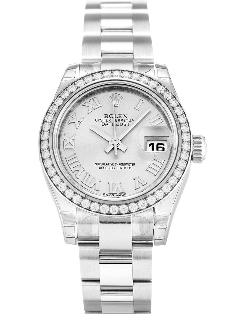 Replica Rolex Lady-Datejust Silver Dial 179384 26 mm