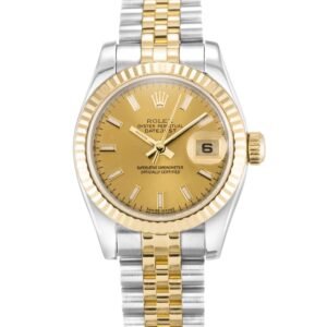 Replica Rolex Lady-Datejust Champagne Dial 179173-3 26 mm