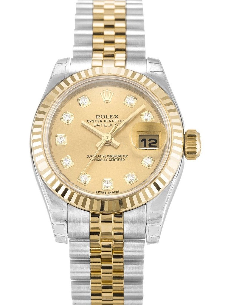 Replica Rolex Lady-Datejust Champagne Dial 179173-2 26 mm
