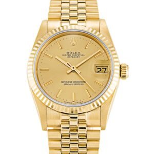 Replica Rolex Datejust Mid-Size Champagne Dial 68278 31 mm