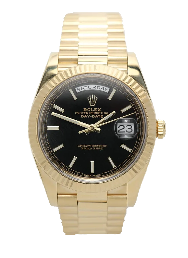 Superclone Rolex Day-Date Black Dial 228238 40 mm