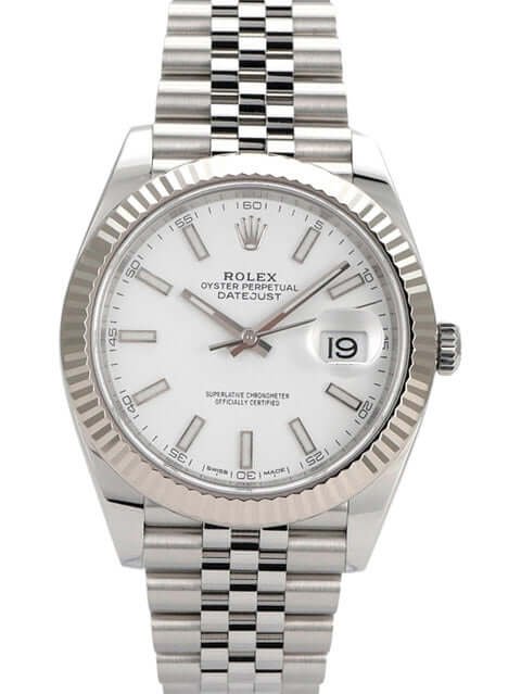 Replica Rolex Datejust White Dial 126334 Jubilee Flutted 41 mm