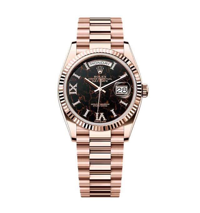Superclone Rolex Day-Date Eisenkiesel Diamond Dial 128235-0041 36 mm