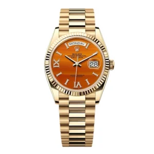 Superclone Rolex Day-Date Carnelian Diamond Dial 128238-0088 36 mm
