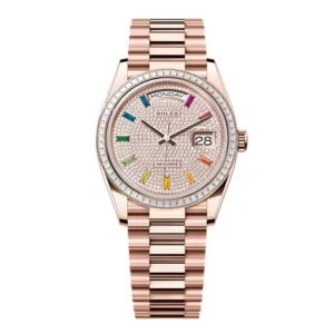 Superclone Rolex Day-Date Diamond-Paved Dial 128395tbr-0008 36 mm