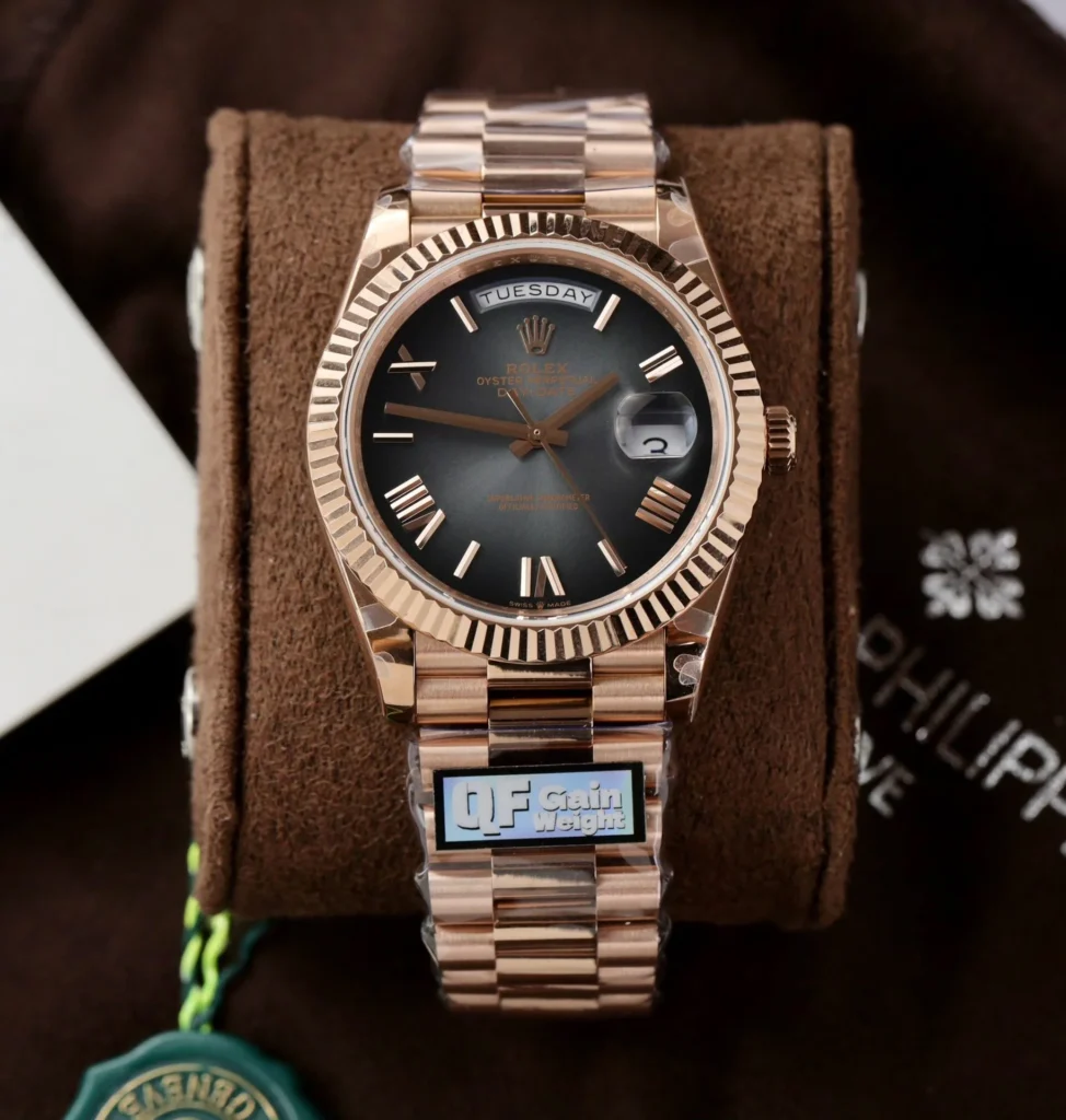 Superclone Rolex Day-Date Slate Ombré Dial 228235-0055 40 mm Case Profile