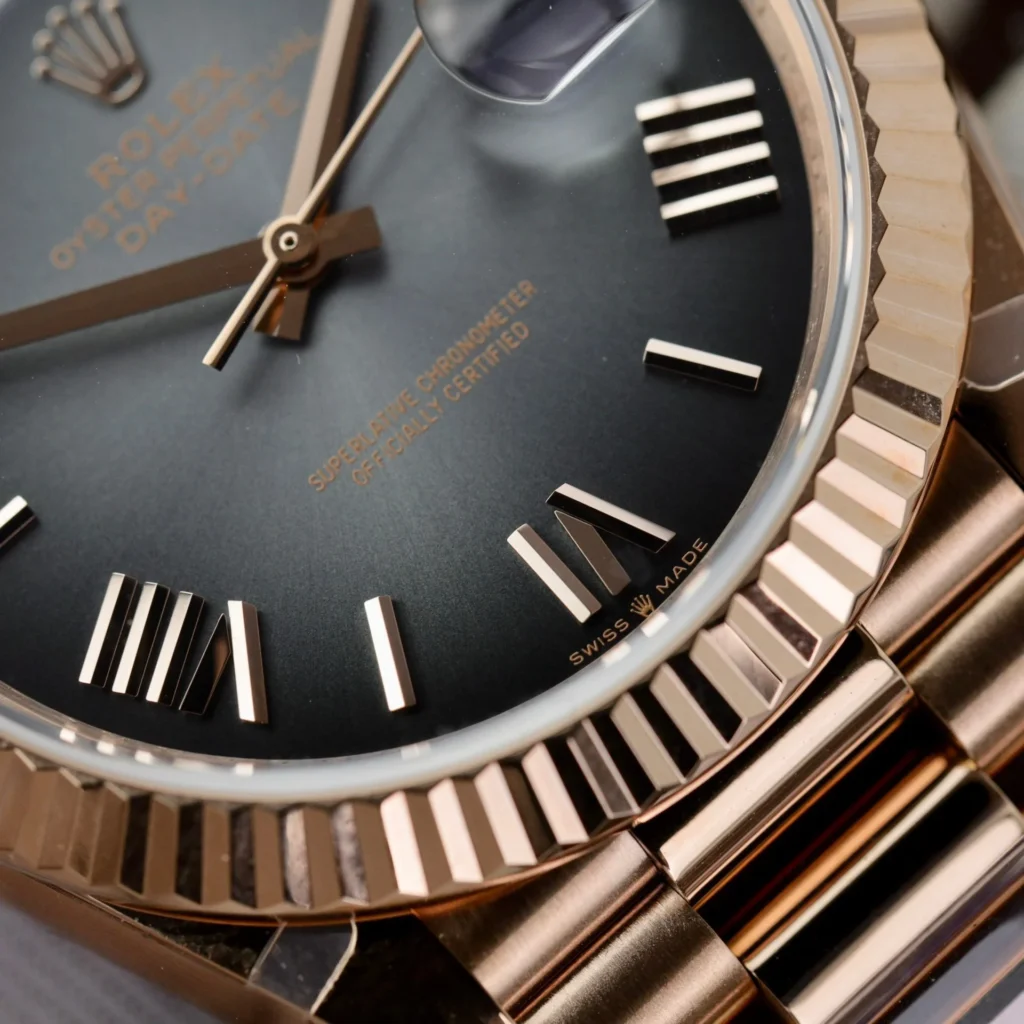Superclone Rolex Day-Date Slate Ombré Dial 228235-0055 40 mm Additional Detail