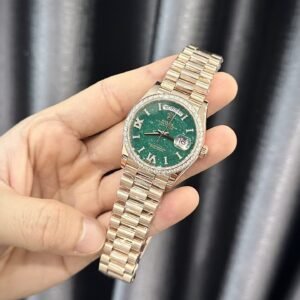 Superclone Rolex Day-Date Green Aventurine Diamond Dial 128345rbr-0068 36 mm