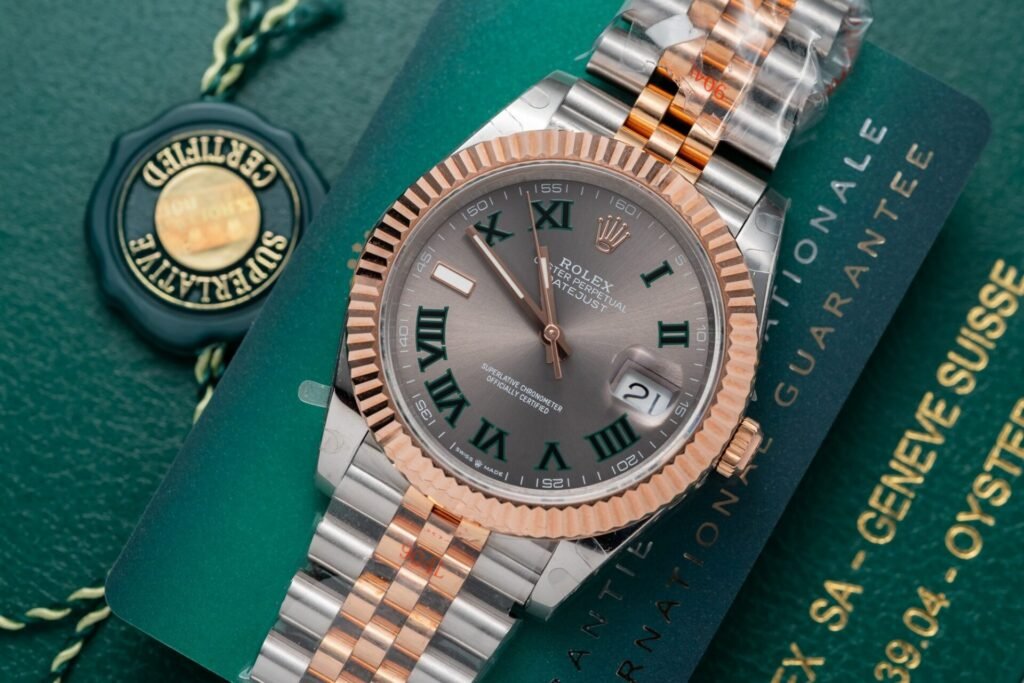 Rolex Datejust Slate Roman Dial 126331-0016 41 mm Bracelet & Clasp