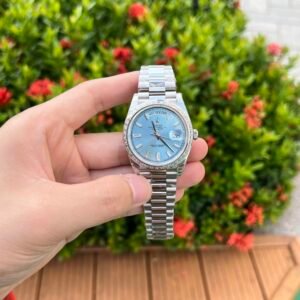 Superclone Rolex Day-Date Ice Blue Diamond Dial 228396tbr-0002 40 mm