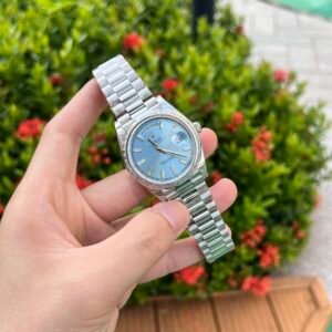 Superclone Rolex Day-Date Ice Blue Diamond Dial 228396tbr-0002 40 mm