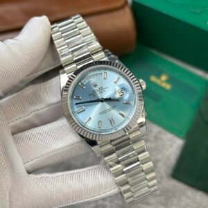 Superclone Rolex Day-Date Ice Blue Diamond Dial 228236-0006 40 mm