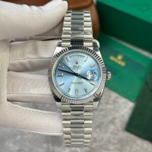 Superclone Rolex Day-Date Ice Blue Diamond Dial 228236-0006 40 mm
