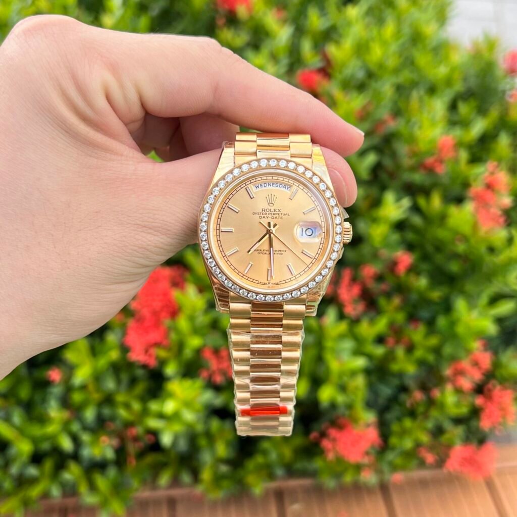 Superclone Rolex Day-Date Champagne Dial 228348rbr-0008 40 mm Bezel & Crystal
