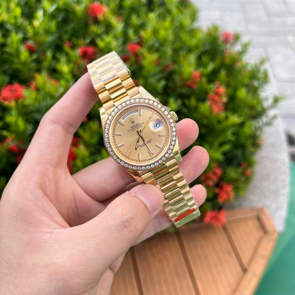 Superclone Rolex Day-Date Champagne Dial 228348rbr-0008 40 mm Bracelet & Clasp