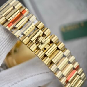 Superclone Rolex Day-Date Bright Black Diamond Dial 228238-0004 40 mm