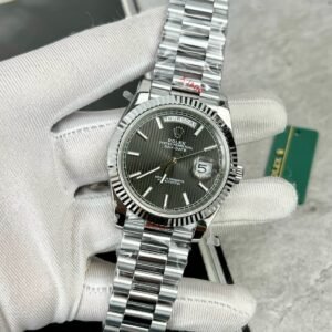 Superclone Rolex Day-Date Grey Stick Tapestry Dial 228239-0002 40 mm