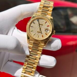 Superclone Rolex Day-Date Diamond-Paved Dial 128238-0051 36 mm