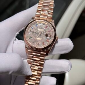 Superclone Rolex Day-Date Diamond-Paved Dial 128235-0039 36 mm