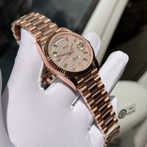 Superclone Rolex Day-Date Diamond-Paved Dial 128235-0039 36 mm