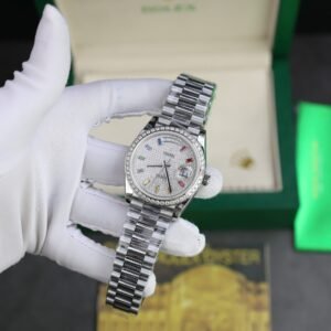 Superclone Rolex Day-Date Diamond-Paved Dial 128349rbr-0006 36 mm