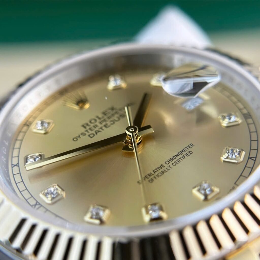 Rolex Datejust Champagne Diamond Dial 126333-0012 41 mm Case Back